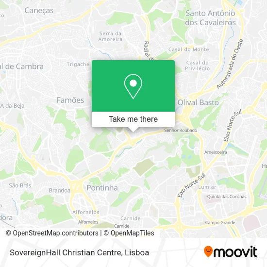 SovereignHall Christian Centre map