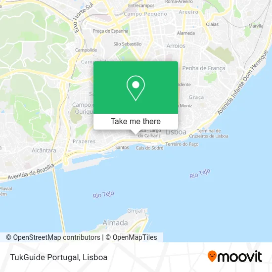 TukGuide Portugal map
