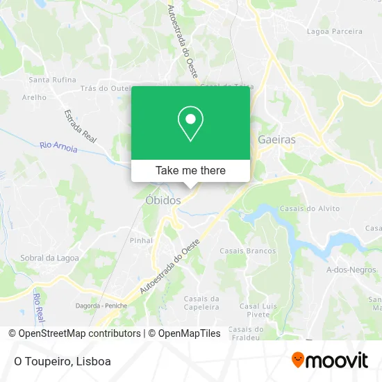 O Toupeiro map
