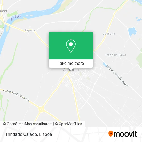 Trindade Calado map