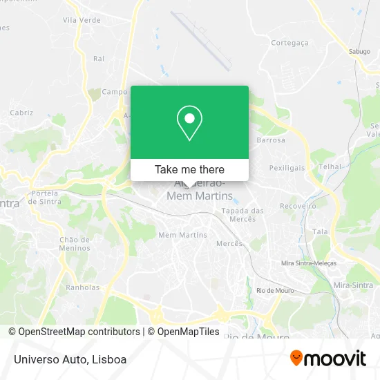Universo Auto mapa