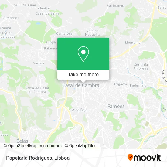 Papelaria Rodrigues map