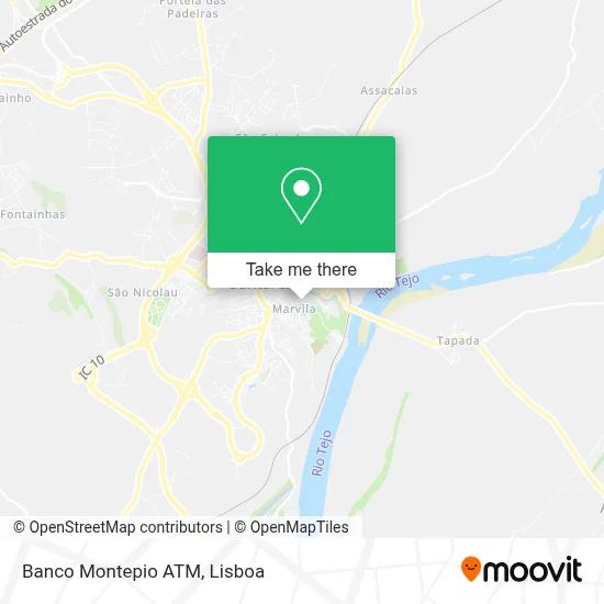 Banco Montepio ATM map