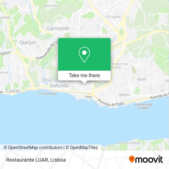 Restaurante LUAR map