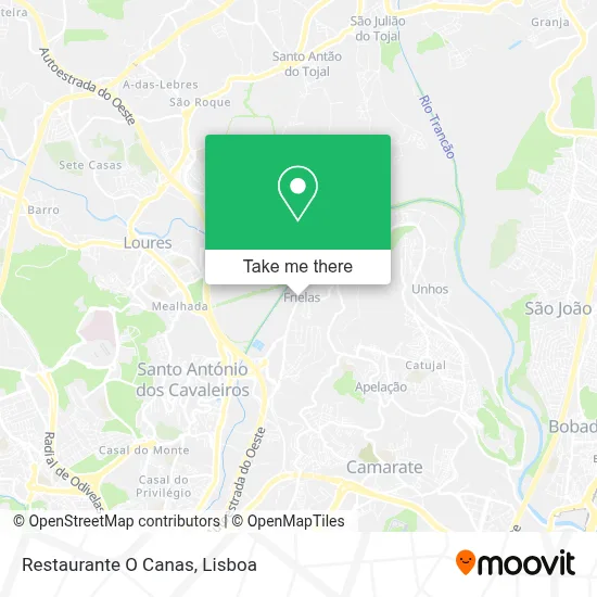 Restaurante O Canas map