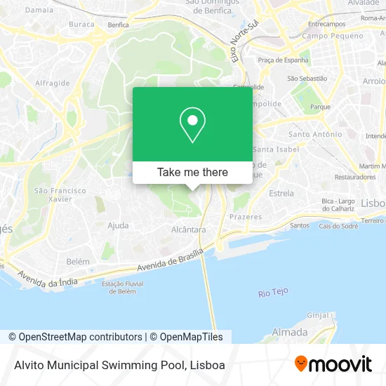 Alvito Municipal Swimming Pool map