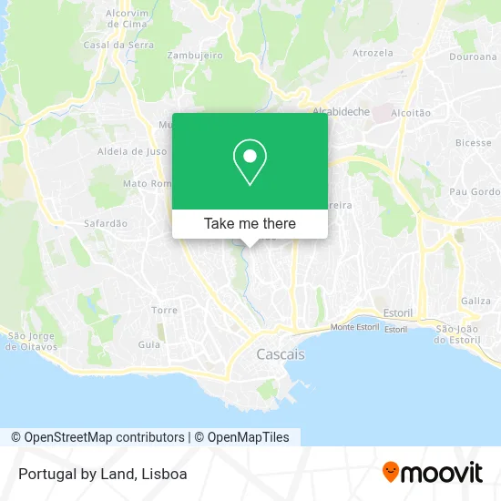 Portugal by Land map