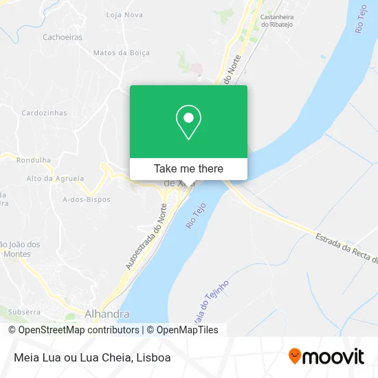 Meia Lua ou Lua Cheia mapa