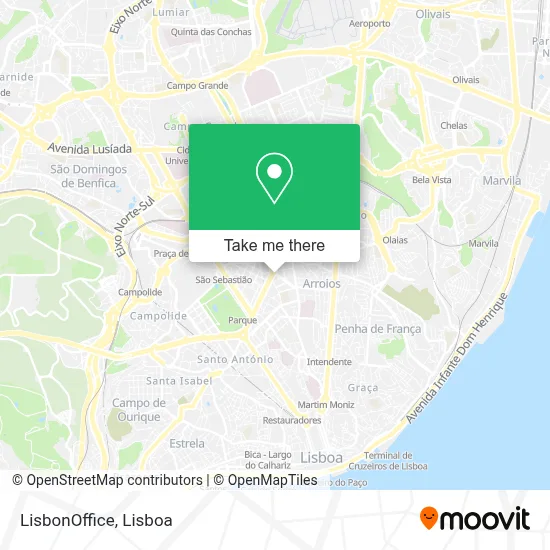 LisbonOffice map