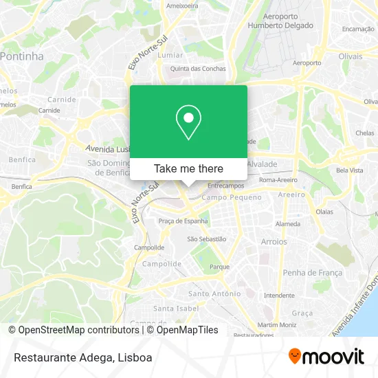 Restaurante Adega map