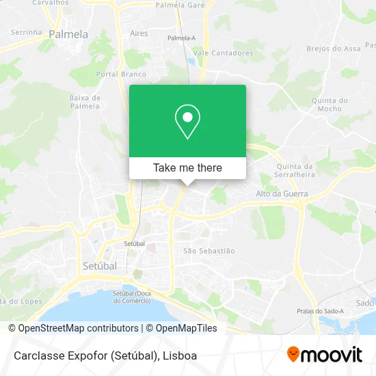Carclasse Expofor (Setúbal) map