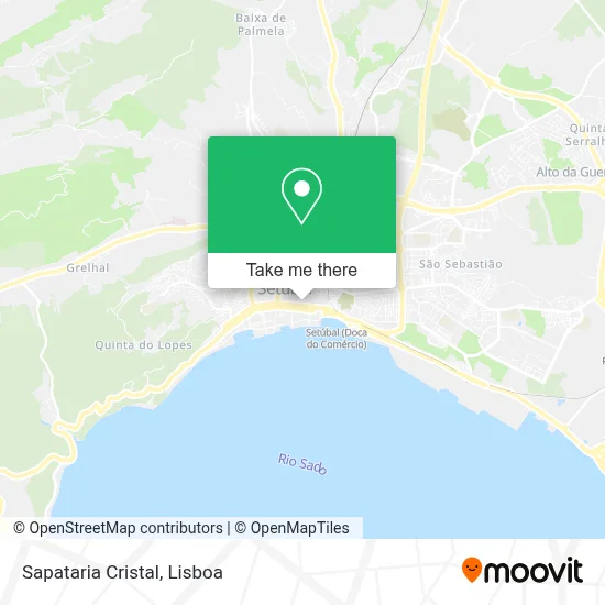 Sapataria Cristal map