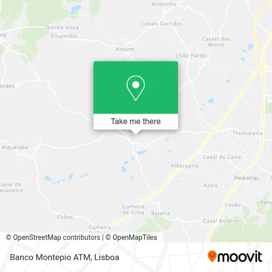 Banco Montepio ATM map