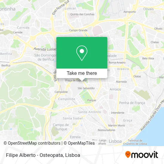 Filipe Alberto - Osteopata map
