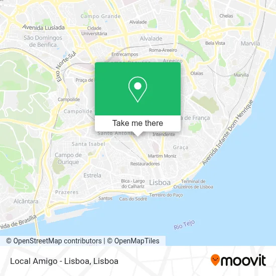 Local Amigo - Lisboa mapa