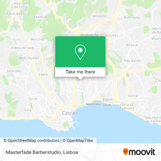 Masterfade Barberstudio mapa