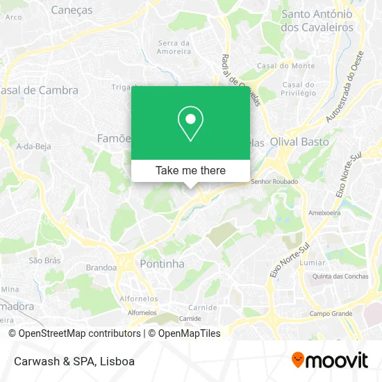 Carwash & SPA map