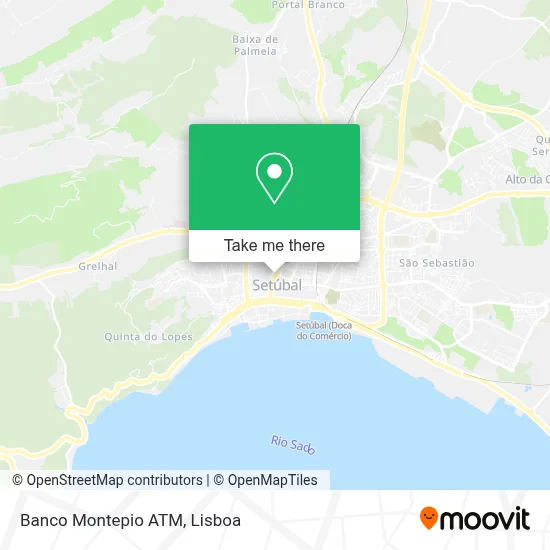 Banco Montepio ATM map