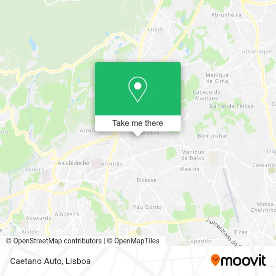 Caetano Auto mapa