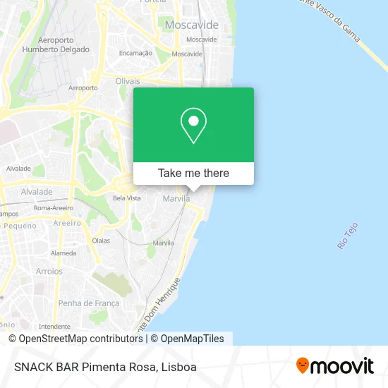SNACK BAR Pimenta Rosa map