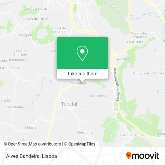 Alves Bandeira map