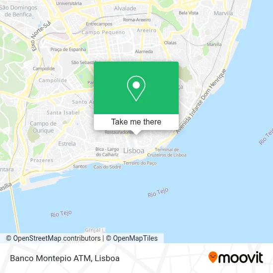 Banco Montepio ATM map