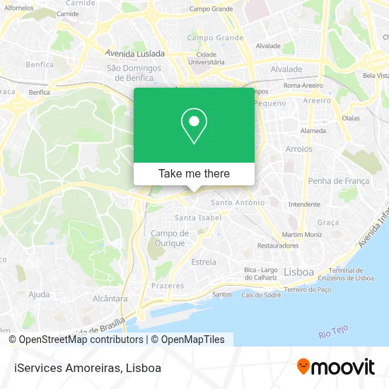 iServices Amoreiras map