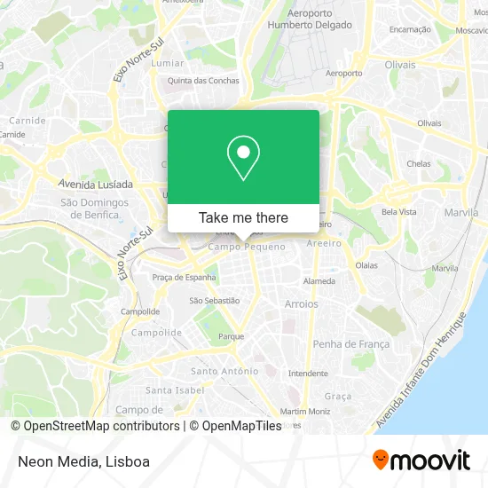Neon Media map