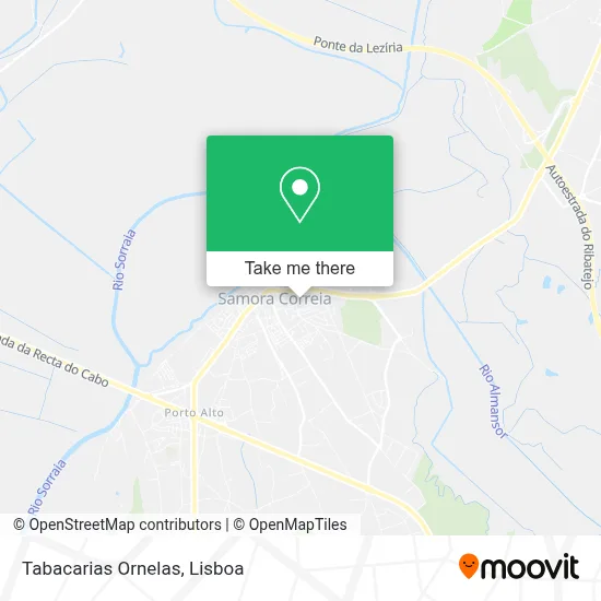 Tabacarias Ornelas map