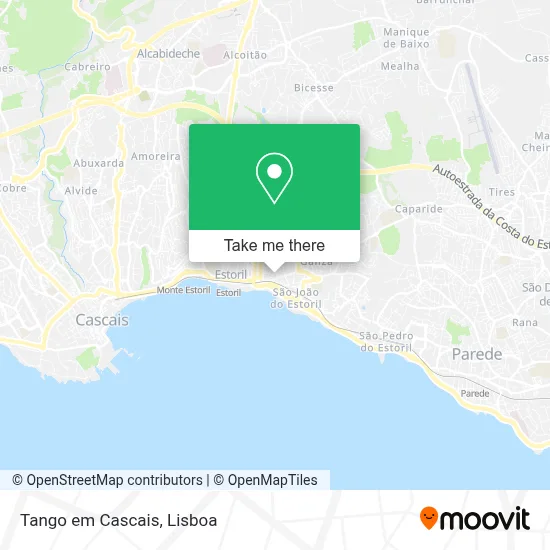 Tango em Cascais map