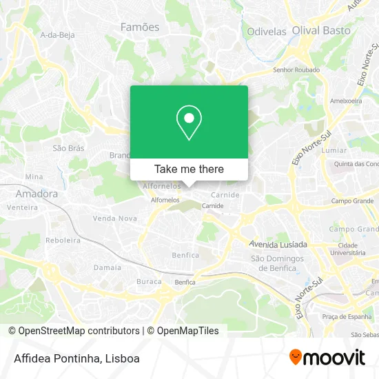 Affidea Pontinha map