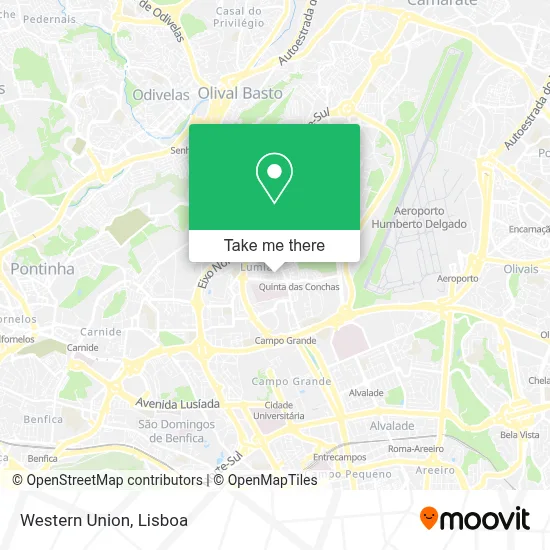 Western Union map