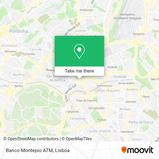 Banco Montepio ATM map