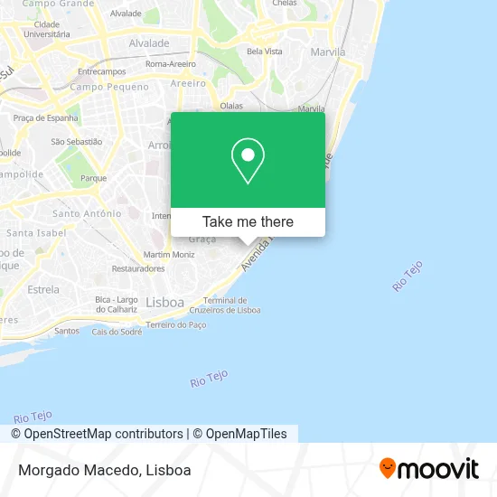 Morgado Macedo map