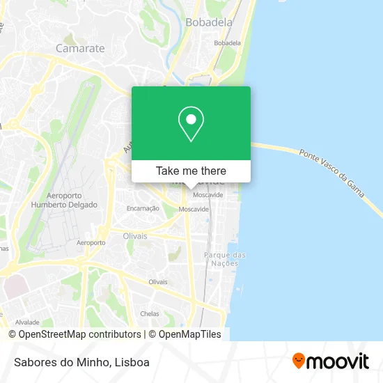 Sabores do Minho mapa