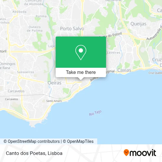 Canto dos Poetas map
