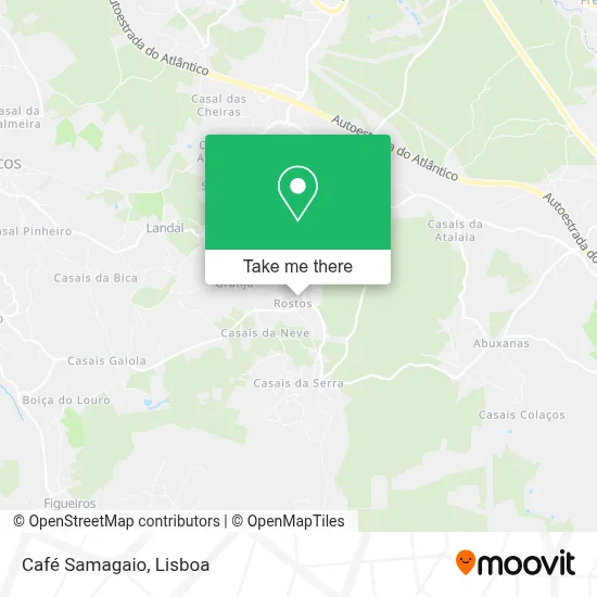 Café Samagaio map
