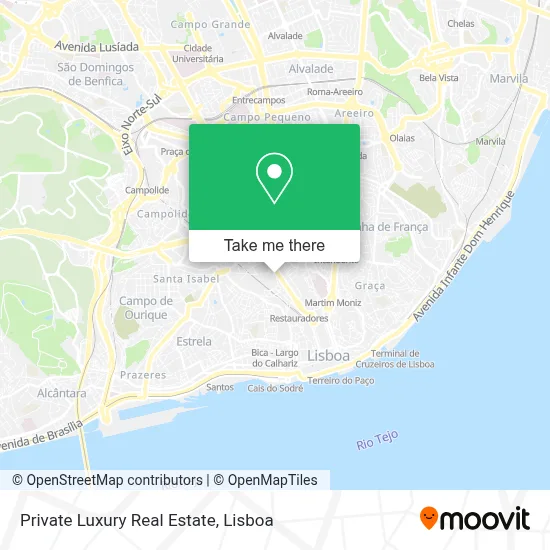 Private Luxury Real Estate map