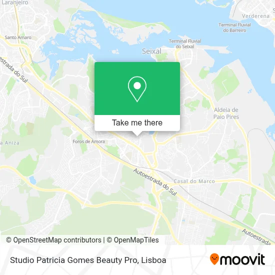 Studio Patricia Gomes Beauty Pro map