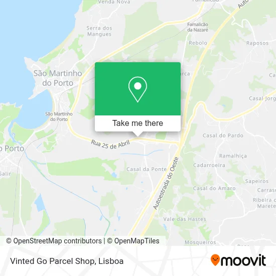 Vinted Go Parcel Shop mapa