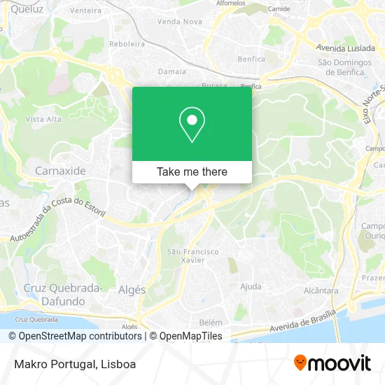 Makro Portugal map