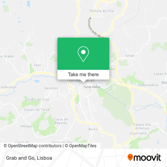 Grab and Go map