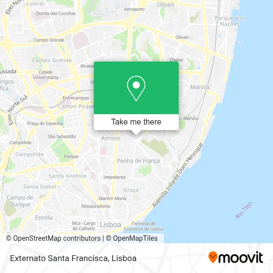 Externato Santa Francisca map