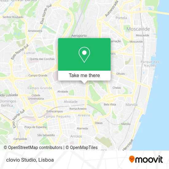 clovio Studio map