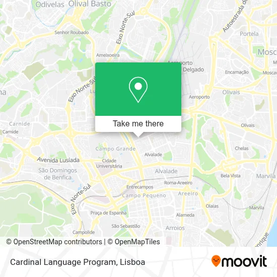 Cardinal Language Program map