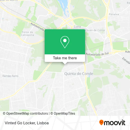 Vinted Go Locker map