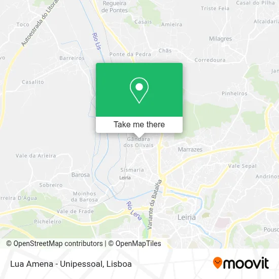 Lua Amena - Unipessoal map