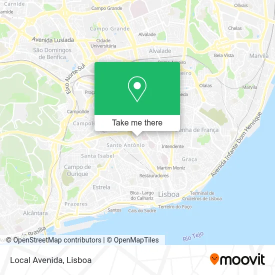 Local Avenida map