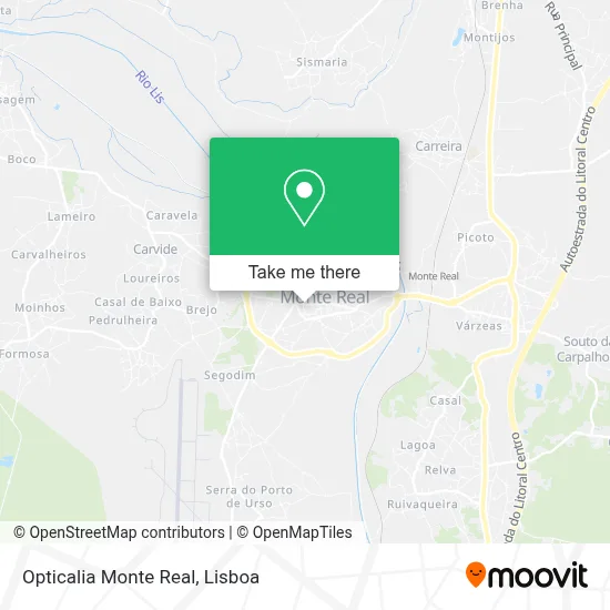 Opticalia Monte Real map
