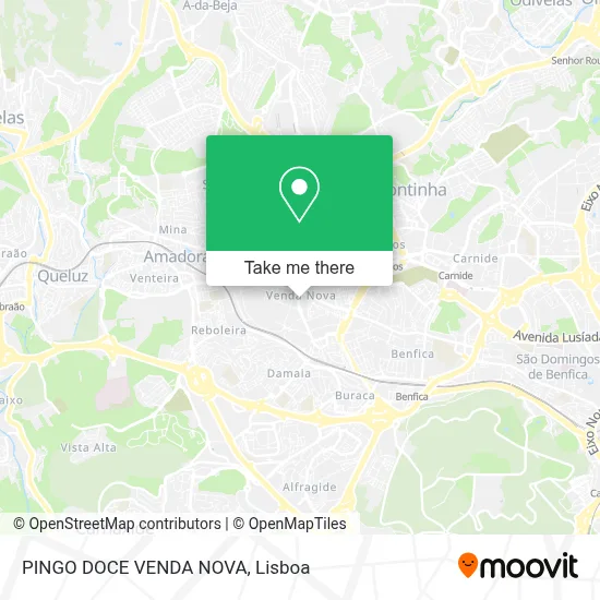 PINGO DOCE VENDA NOVA map